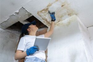 Water Damage Inspection - Signs of New Water Damage