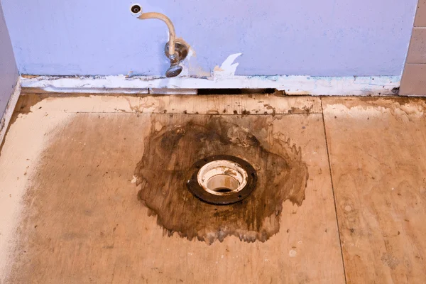 Water damage floor restoration floor in Celina TX water sewage with rotten floor