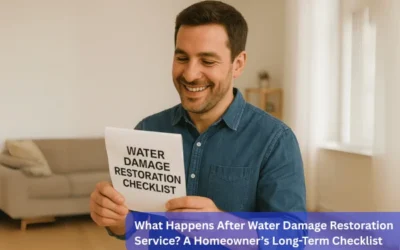 What Happens After Water Damage Restoration Service? A Homeowner’s Long-Term Checklist