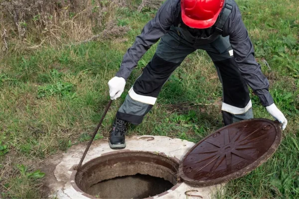 male water restoration contractor working sewage cleanup in Collin County TX