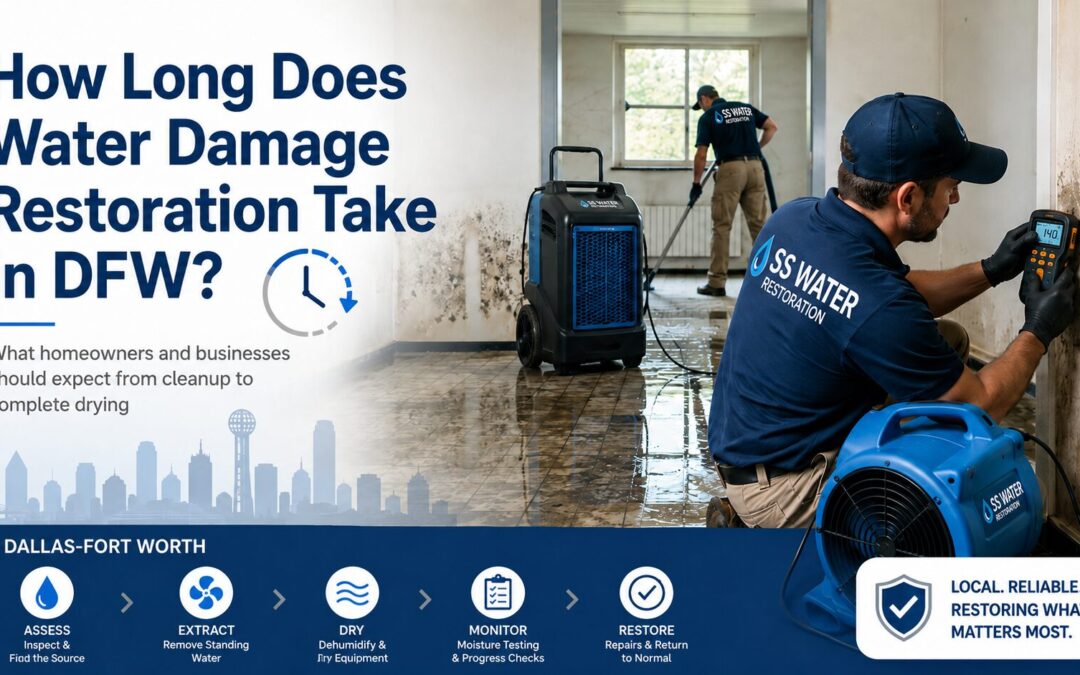 How Long Does Water Damage Restoration Take in DFW?