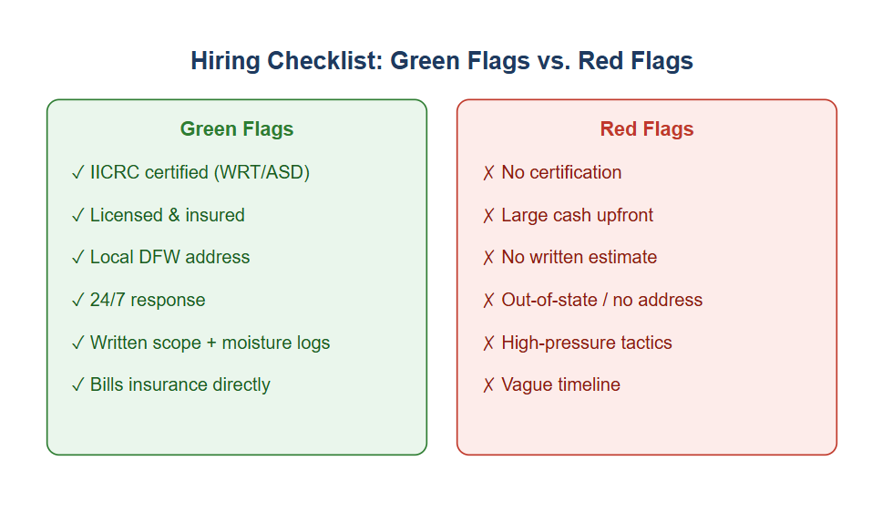 green flags vs red flags for hiring